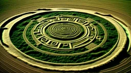 crop circles showing glyphs from aliens