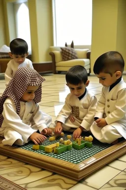 Saudi Arabia children playing luxury