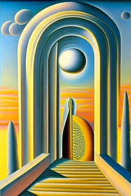 portal to another universe by artist "Evgeni Gordiets", by artist "Giorgio de Chirico",sunstreaks