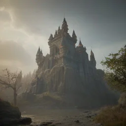 Mysterious castle, cinematic lighting, intricate details, ultra realistic style, 8k resolution