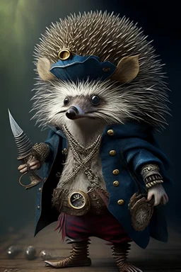 humanoid hedgehog pirate