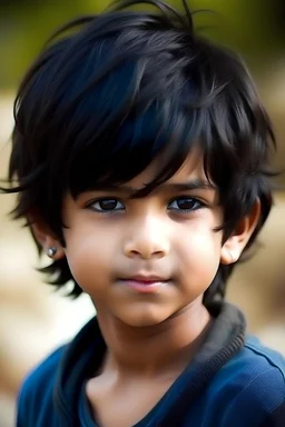 A boy with to much rizz his name is shahid and he has black hair and is handsome but only 9