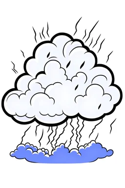 Simple thunderstorm clipart