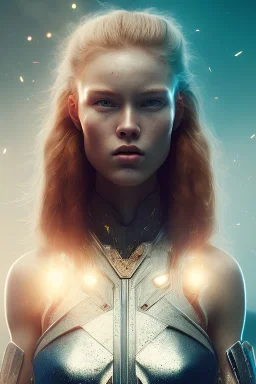 1girl, a real perfect female warrior anatomy of ginger, sweaty naked upper body, hyper details, volumetric lighting, cinematic lights, photo bashing , epic cinematic, octane render ,extremely high detail, post processing, 8K wallpaper, Film Grain, 3d, denoise, redshift style, phoshoot