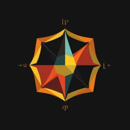 🏁 geometric schematic of misery, ρ( ∂t ∂v +v⋅∇v)=−∇p+μ∇ 2 v+f , by Gabor Csupo and Ray Johnson, mind-bending illustration; asymmetric, 2D, warm colors, dark background