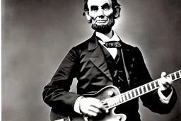 Abraham lincoln playing lead guitar fir the kinks