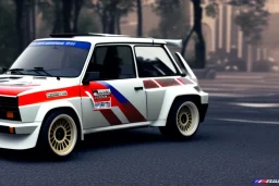 Renault 5 turbo car 4k , rally ,ultra realistic,concept 4k ,on street, parked