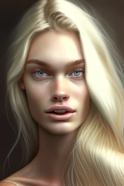 Blonde model realistic