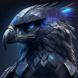 profile picture of a cyberfalcon with imposing looking