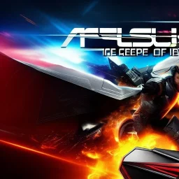 ASUS Republic of Gamers Style,Wallpaper , fullscreen mode, centered