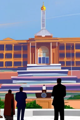 A huge regional capitol building