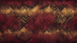 Hyper Realistic Maroon, Golden & Black Abstract Retro Grungy Patterned Texture