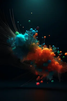 abstract particles