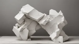 broken marble sculpture