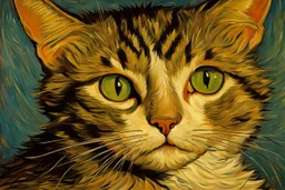 Retrato de un gato por Van Gogh