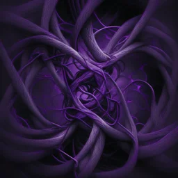 intertwining purple dark