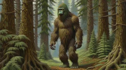 sasquatch in the forest