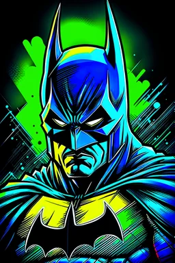 The Batman 80's style, 8k, Cartoon Art Style,