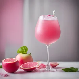 pink lady cocktail mit zitrone