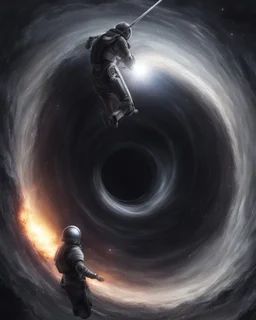 un trou noir, réaliste galaxi