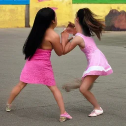 2 girls fighting