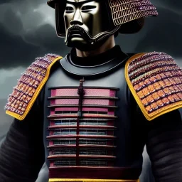 Ultra detailed fullbody Portrait in oil on canvas of medieval SAMURAI with armor,helmet,extremely detailed digital painting,ultrarealistic skin,intense stare, extremely detailed face, crystal clear eyes, mystical colors ,perfectly centered image, perfect composition, rim light, beautiful lighting,masterpiece ,8k, stunning scene, raytracing, anatomically correct, in the style of Simon Bisley and Ohrai Noriyoshi and robert e howard and Steve Jung and Wizyakuza and uncannyknack.