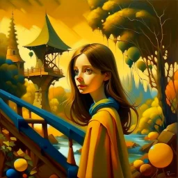 Oil painting.Illustration.