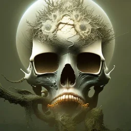 black lotus skull, digital art, rachel ruysch, santiago caruso, craig mullins, midjouney style, midjourney showcase