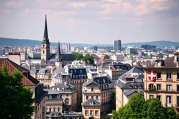 Create hypeCreate hyper-realistic photo of [Swiss] city scape. . Soft bright daylight, . DSLR quality, sharp focus.r-realistic photo of [Paris] city scape. . Soft bright daylight, . DSLR quality, sharp focus.