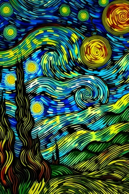represents two flows: they have the same average flow, but different turbulent intensity. use as reference The Starry Night by van gogh