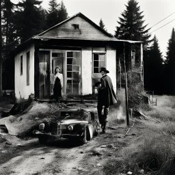 Hereditary madness... but less on the hillbilly side... [high res photo by Helmut Newton: Shattered Image, Shot the texture and double expose the film]