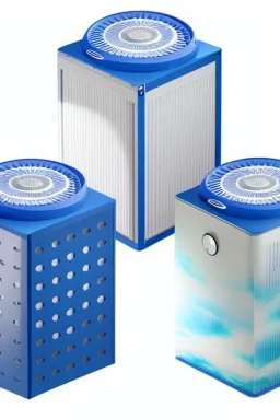 3 Large designer air purifiers