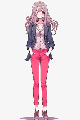 Anime woman, attractive full body