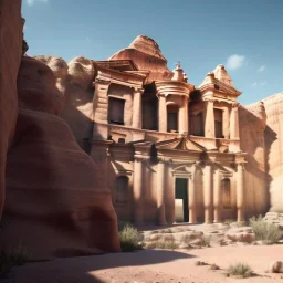 Petra + Ürdün, photo realistic, ultra realistic, unreal engine