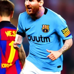 Leo Messi on beatch