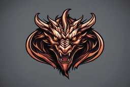 dragon logo. face