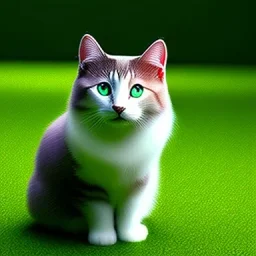 a green cat