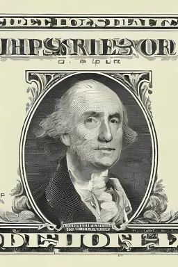 a head and shoulders portrait of a skeleton dressed in a three-piece suit as the president of the united states, based on us currency, united states one dollar bill, shades of green, line ink green drawing, real-life, colors match the united states one dollar bill, realistic, robotic,