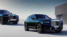 Black Luxury Rolls Royce Cullinan 3D Max Render, Photorealistic, 4K, Ultra Detailed,