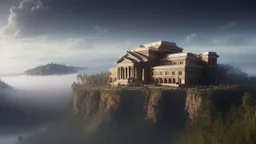 A majestic opera house in the clouds, with a pair of ballet dancers performing a beautiful rendition of the Creation of Adam and Eve.