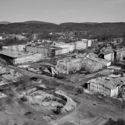 Valjevo center after nuclear war