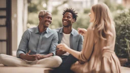 The image for the article could depict two individuals engaged in friendly conversation, wearing expressive smiles on their faces. This image symbolizes effective communication and trust-building in personal relationships, as the individuals appear to be enjoying the dialogue and positive interaction with each other.