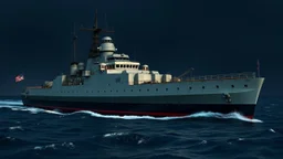 Part of a warship that does all the talking, while the figurehead does all the thinking.