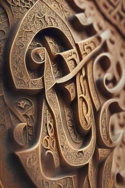 an Arabian letters, close up photo