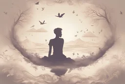 Crie uma capa que retrate poesia artística genuína e eloquente para o perfil de uma página Facebook