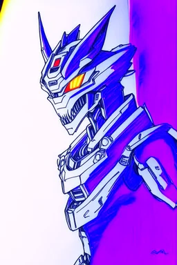 Werewolf drawn as a robot from Neon Genesis Evangelion