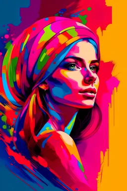 colorful woman