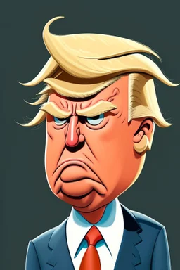 Donald Trump Former President of the United States , cartoon 2d