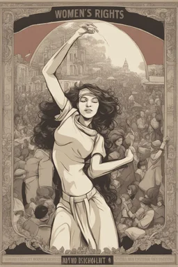 Create an illustration of a women's human rights