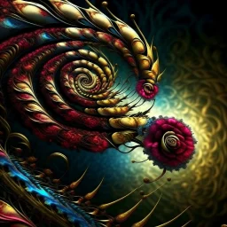 Fractal art. Spiral. Beauty. Magic. Graffiti.